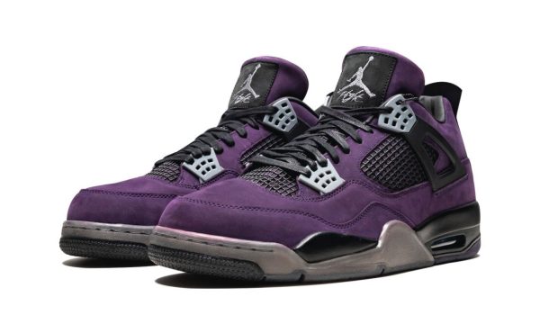 TRAVIS SCOTT X AIR JORDAN 4 RETRO PURPLE SUEDE