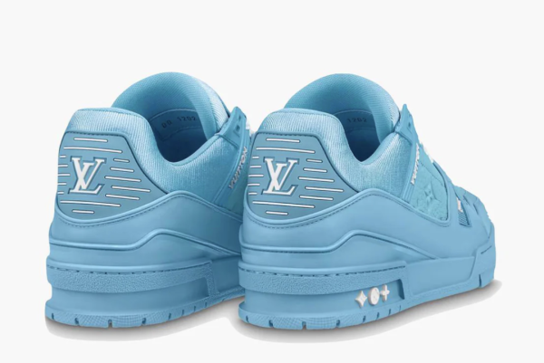 Louis Vuitton Trainer Blue Embossed Monogram