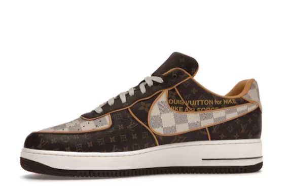Air Force 1 Louis Vuitton Low Monogram Brown Damier Azur