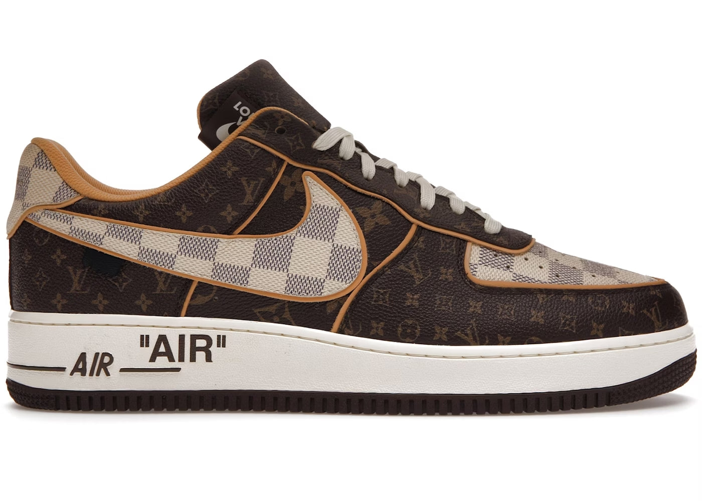 Air Force 1 Louis Vuitton Low Monogram Brown Damier Azur