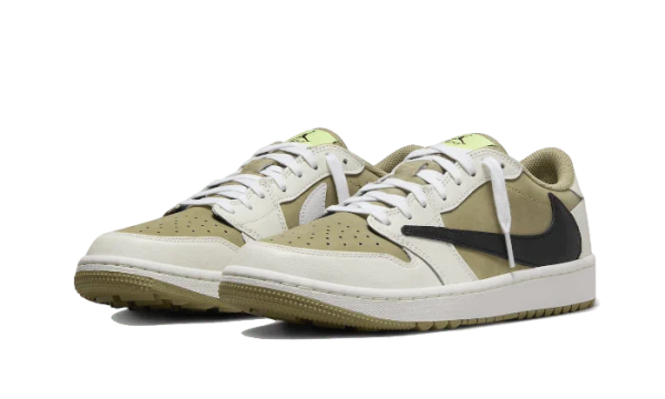 AIR JORDAN 1 LOW GOLF TRAVIS SCOTT NEUTRAL OLIVE