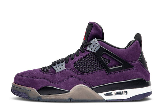 TRAVIS SCOTT X AIR JORDAN 4 RETRO PURPLE SUEDE