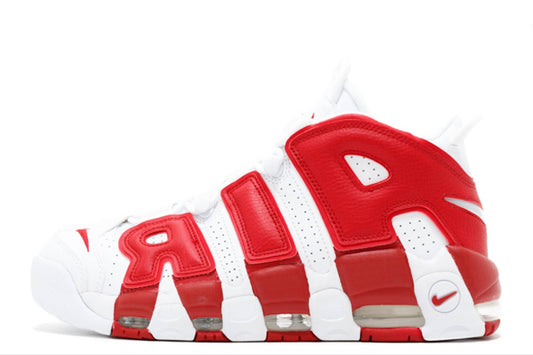 NIKE AIR MORE UPTEMPO WHITE RED