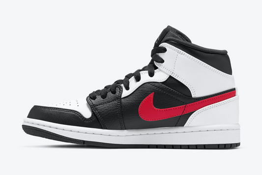 Air Jordan 1 Mid Negro Chile Rojo