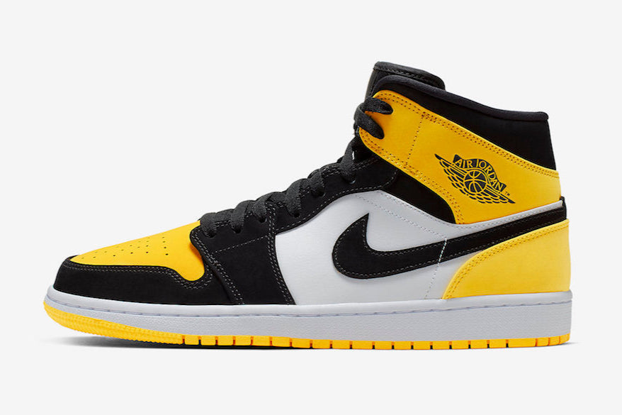 Air Jordan 1 Mid Yellow Toe 2019