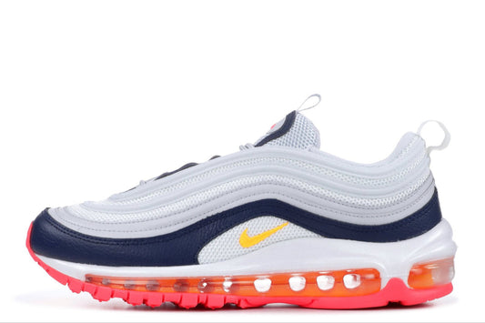 NIKE AIR MAX 97 PLATINUM NAVY ORANGE