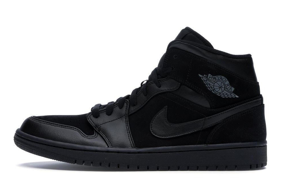NIKE AIR JORDAN 1 MID TRIPLE BLACK