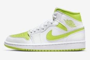 Air Jordan 1 Mid White Lime