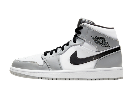 NIKE AIR JORDAN 1 MID LIGHT SMOKE GREY (GS)