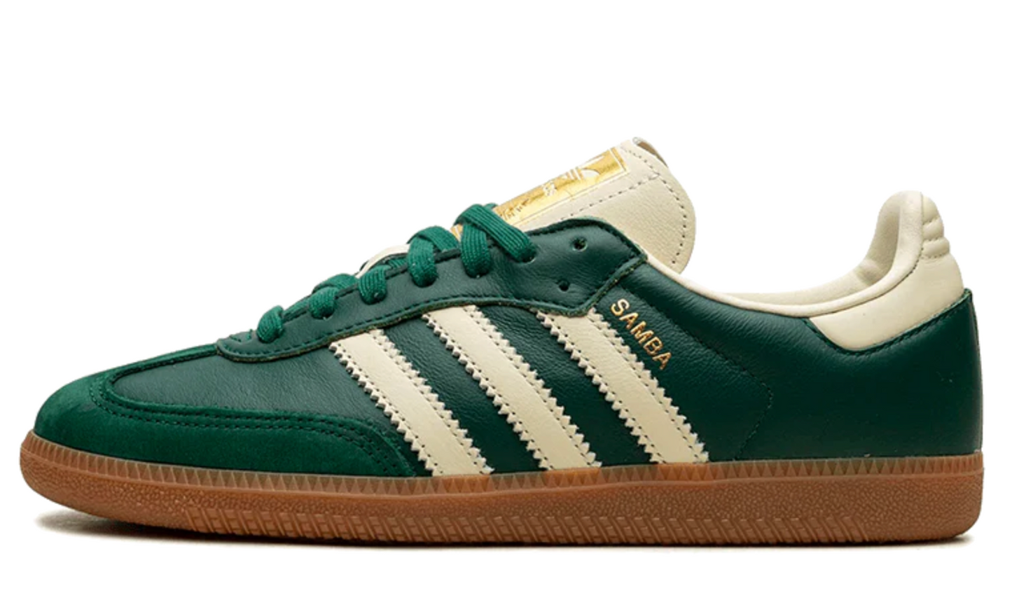 ADIDAS SAMBA OG COLLEGIATE GREEN GOLD METALLIC