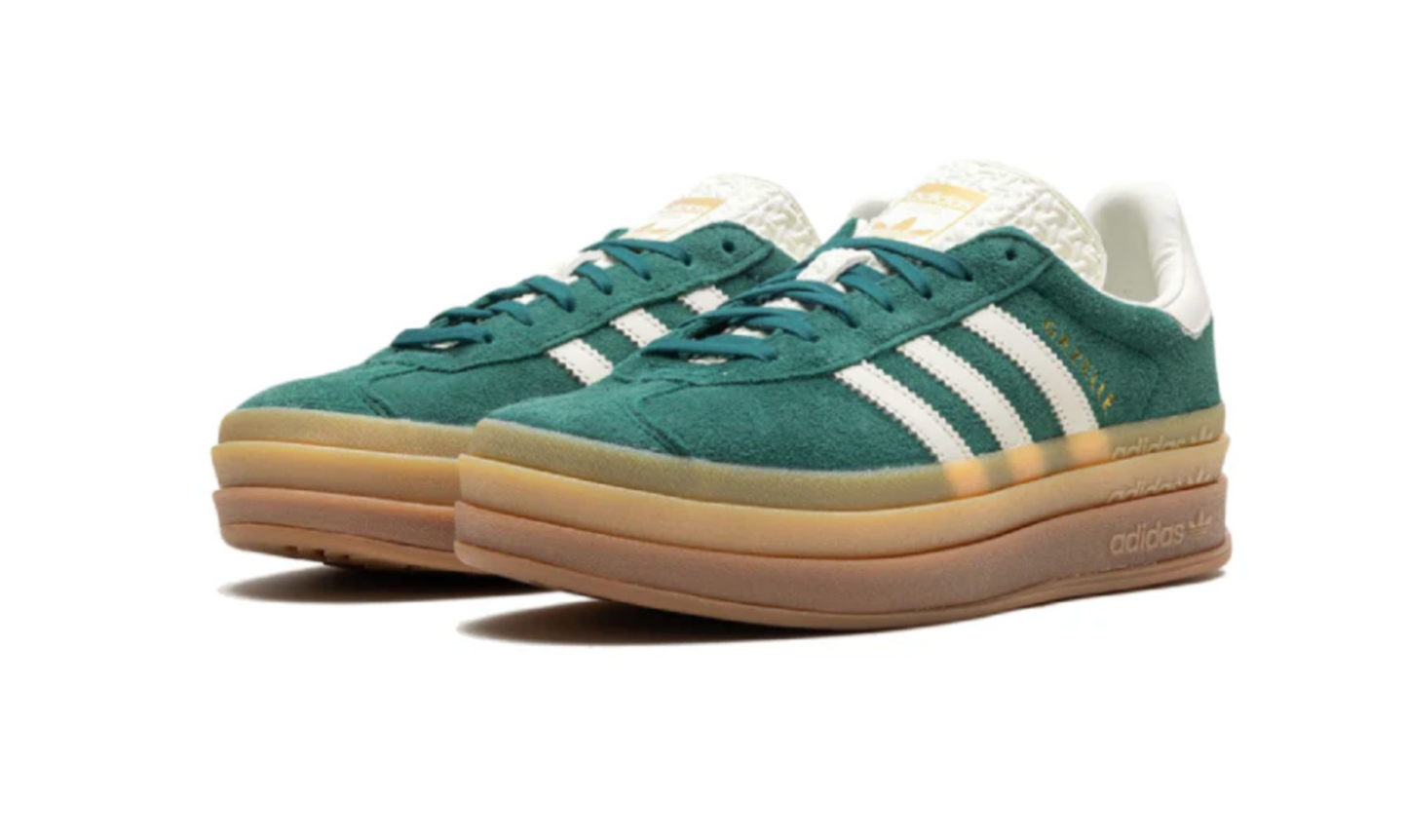 ADIDAS GAZELLE BOLD GREEN WHITE