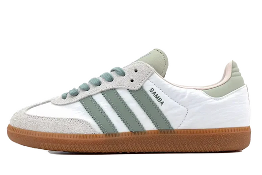 ADIDAS SAMBA OG CLOUD WHITE SILVER GREEN