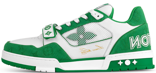 Louis Vuitton Trainer White Green
