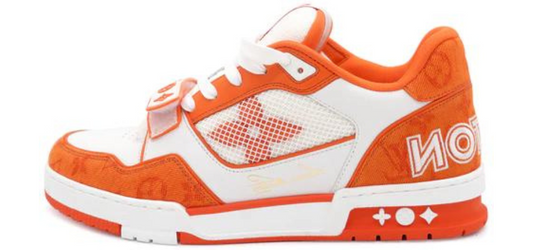 Louis Vuitton Trainer White Orange