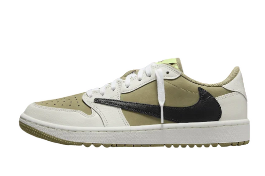 AIR JORDAN 1 LOW GOLF TRAVIS SCOTT NEUTRAL OLIVE
