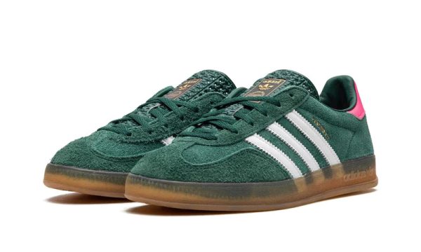 ADIDAS GAZELLE INDOOR COLLEGIATE GREEN LUCID PINK