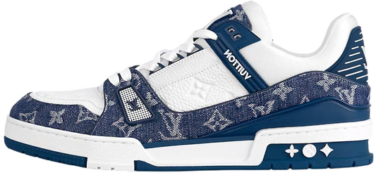 Louis Vuitton Trainer White Blue