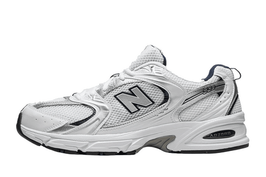 New Balance 530 White Silver Navy